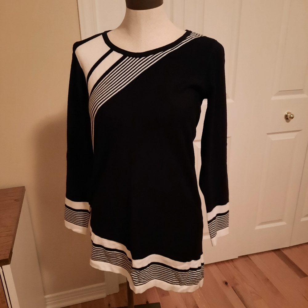 Soft classic knit tunic sweater